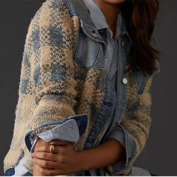 Pilcro Denim Sweater Jacket Women’s S - Picture 7 of 8